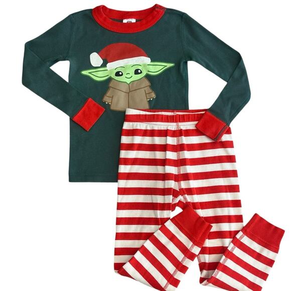 HANNA ANDERSSON STAR WARS Yoda Pajama Set 4T - Picture 1 of 8